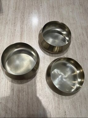 Nut Dish Set Of 3 , NO BOX, Metal